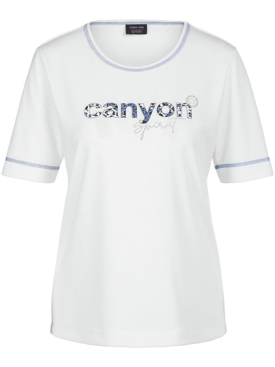 Shirt ronde hals en korte mouwen Van Canyon wit