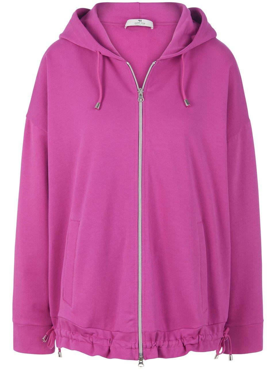 Sweatjasje lange mouwen en capuchon Van PETER HAHN PURE EDITION pink