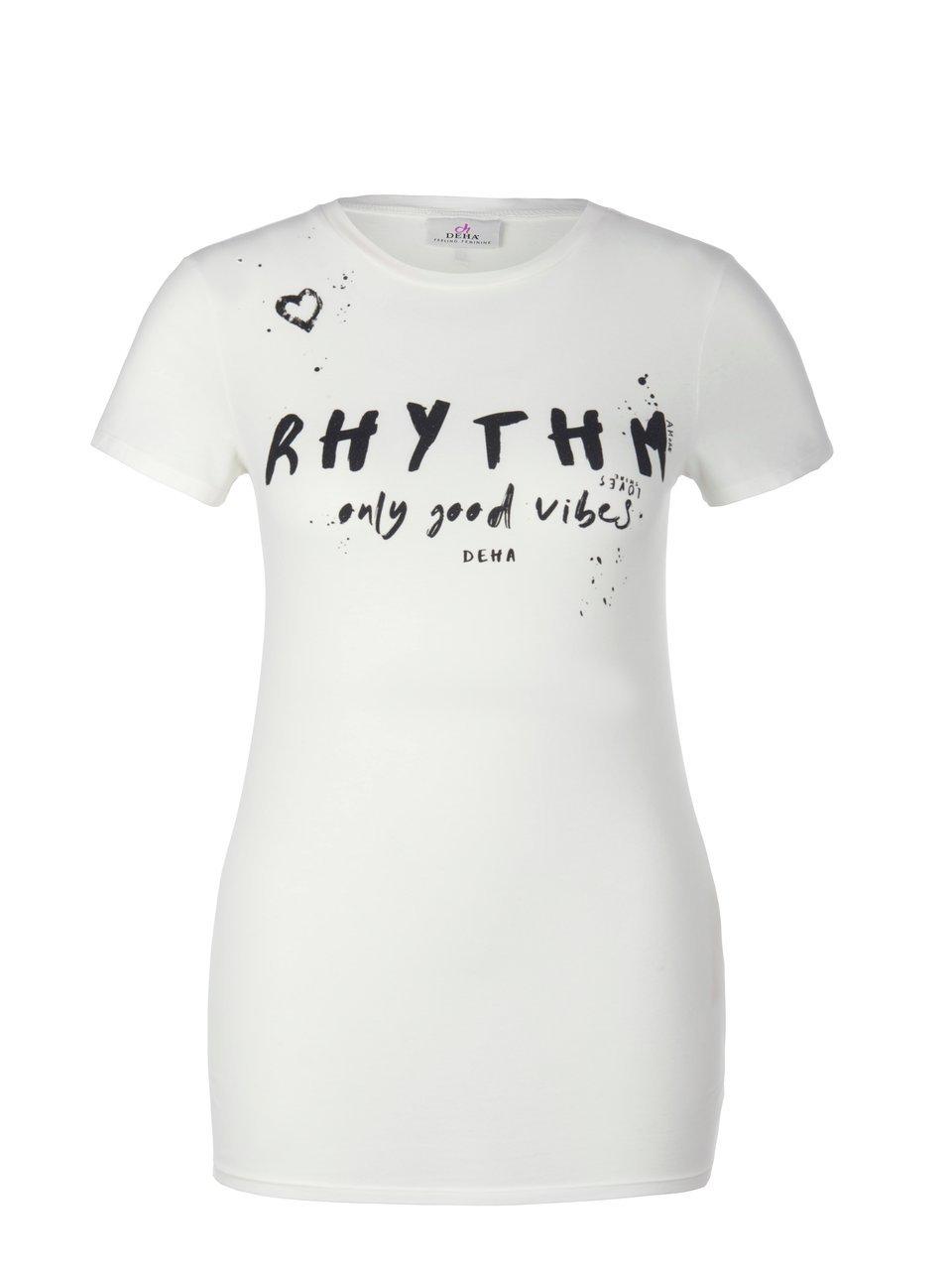 Thumbnail - DEHA - Rundhals-Shirt mit 1/2-Arm, weiss, Gr. 38 / S - Baumwolle