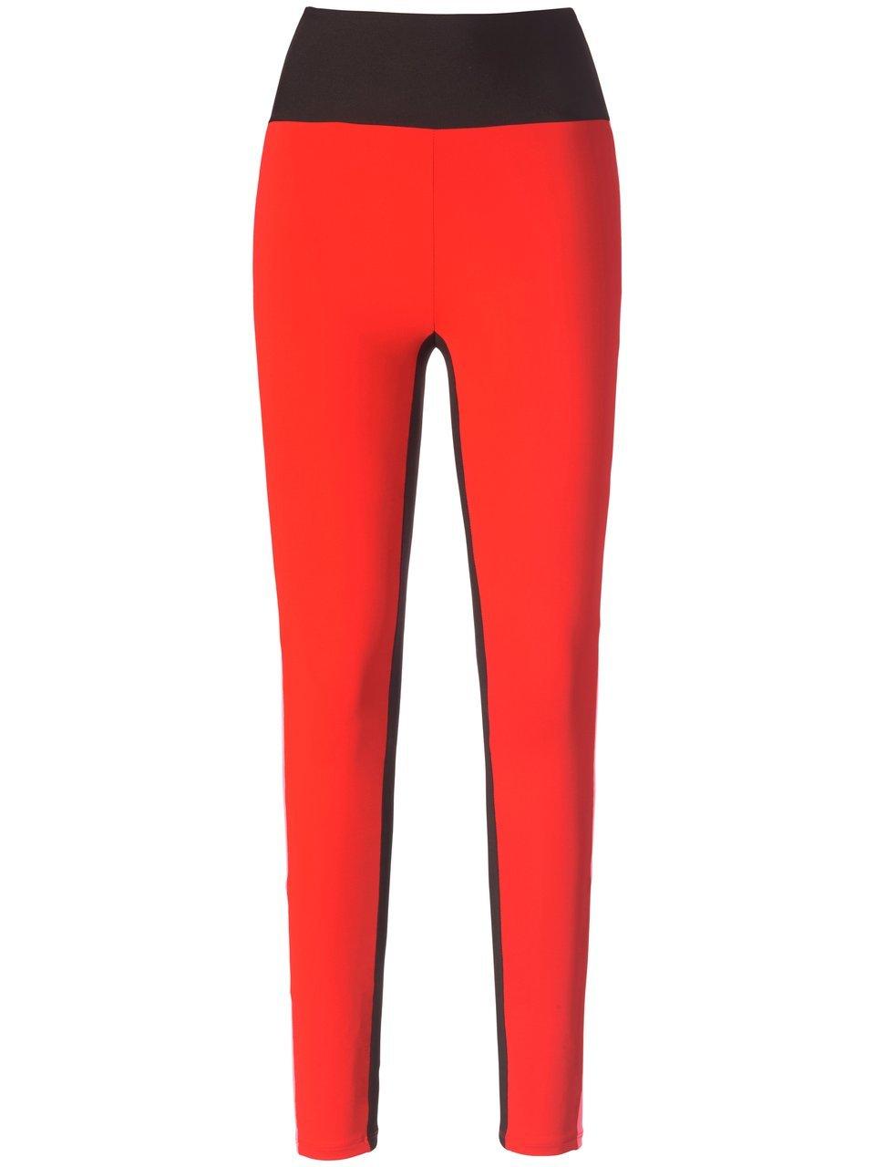 Enkellange legging brede band Van DEHA rood