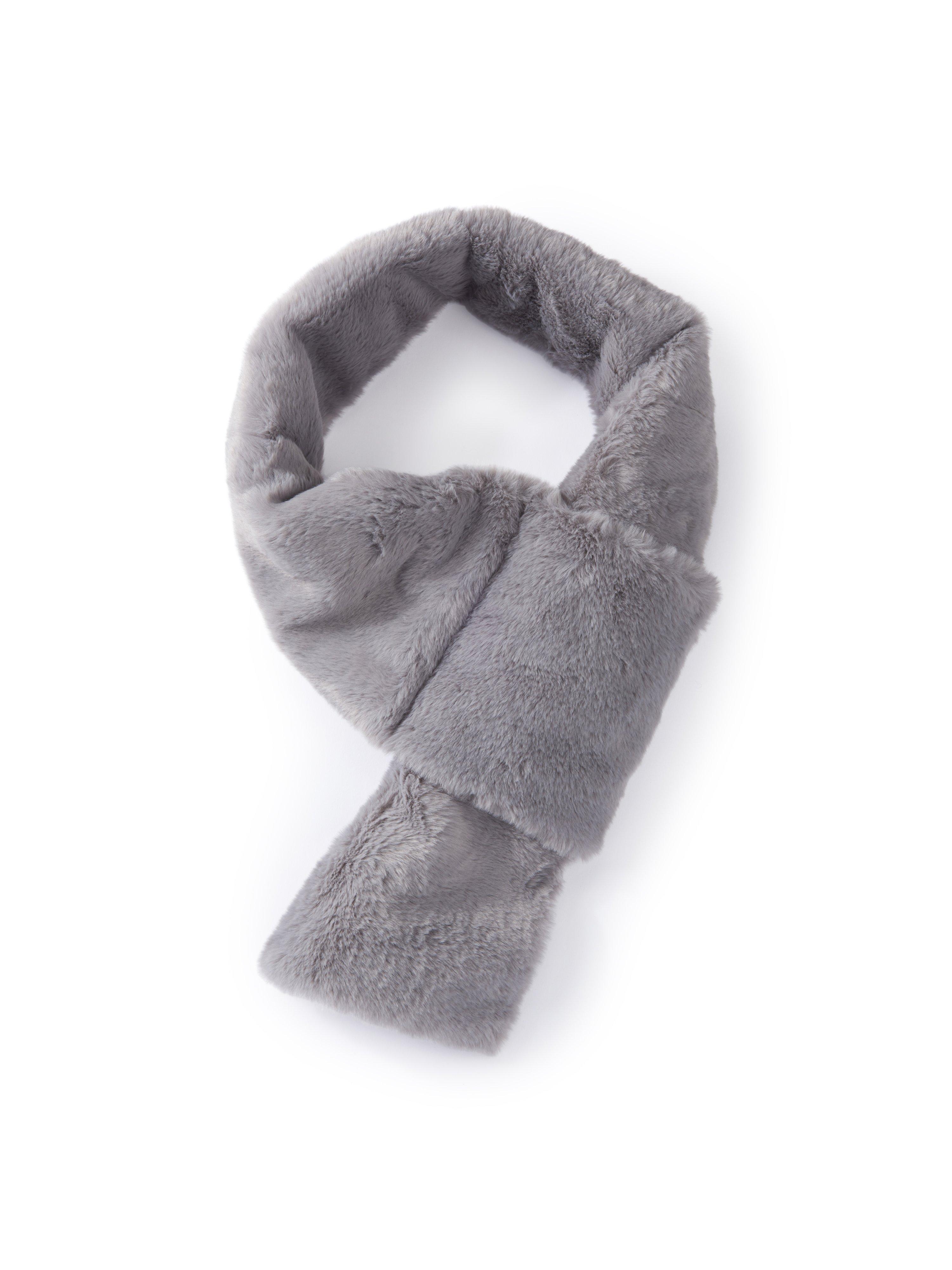 Seeberger Sjaal nepbont Van  grijs