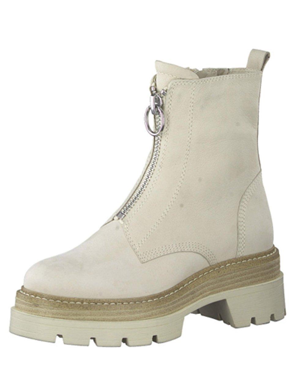 Tamaris Enkellaarsjes beige Leer 182112 - Dames - Maat 39