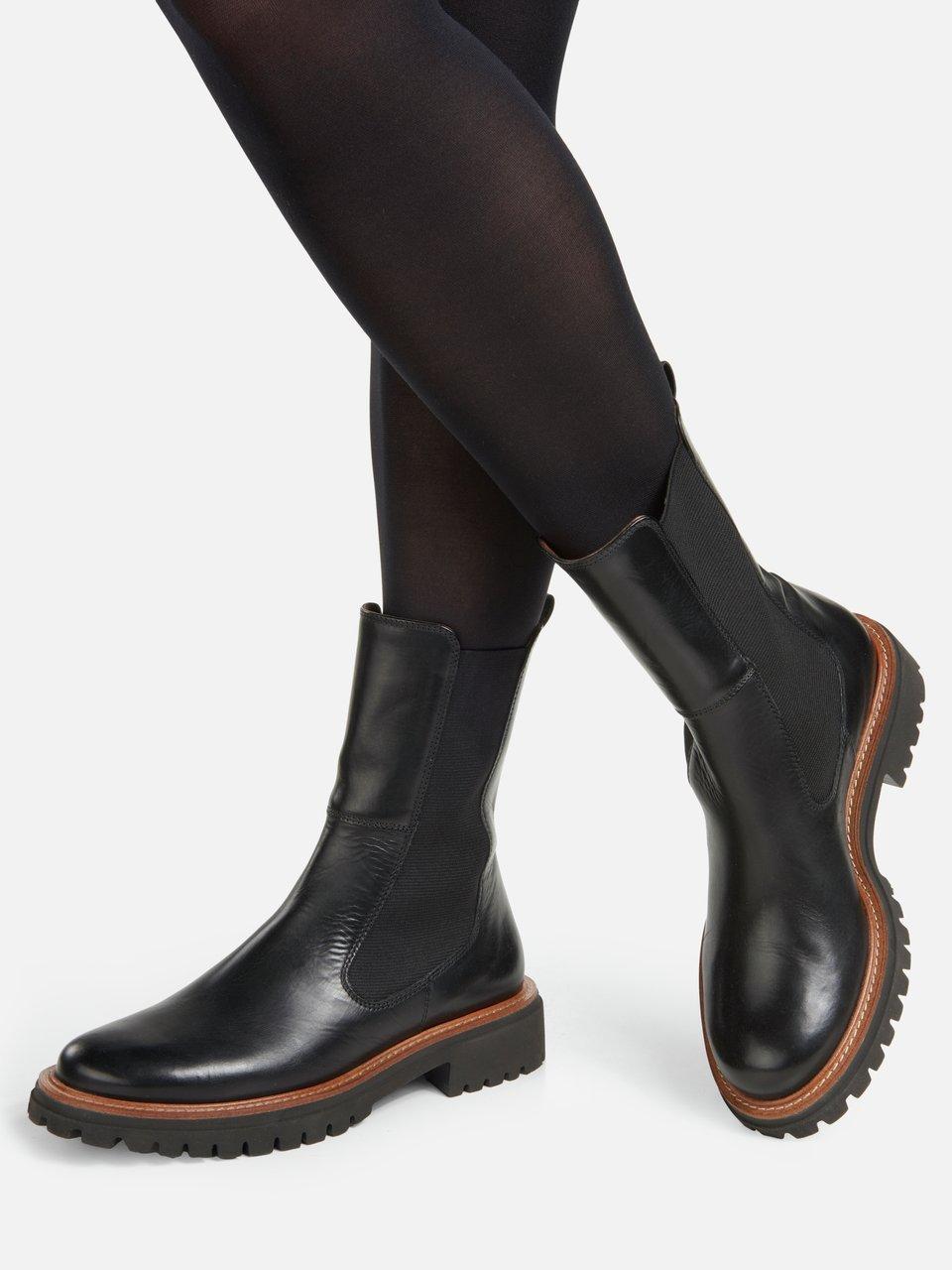 Paul Green - Chelsea-boots med elastiske indsatser i - Sort