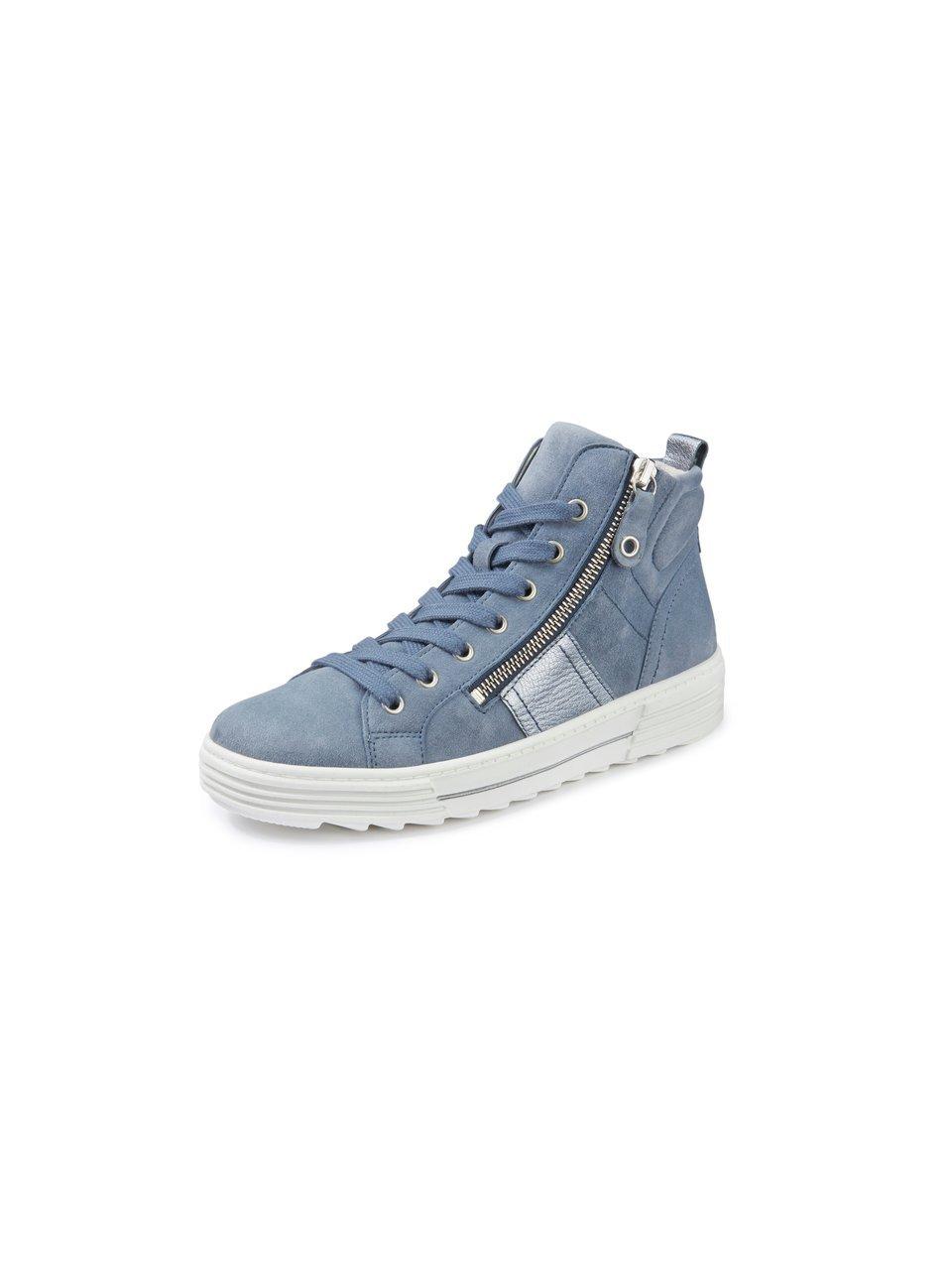 Enkelhoge sneakers ritssluitingen Van Gabor blauw