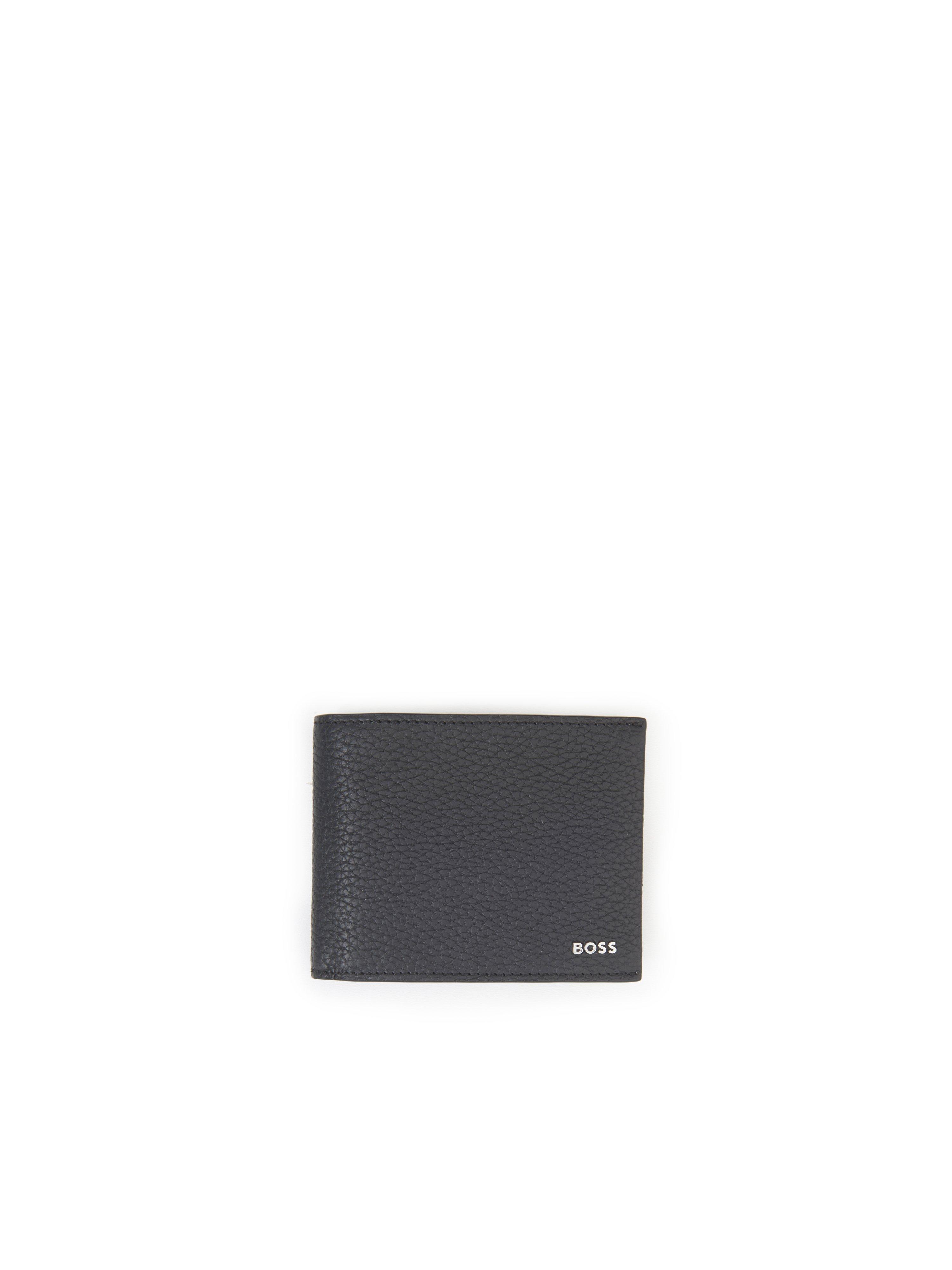 Hugo Boss BOSS Heren Billfold Portemonnee Leer - zwart