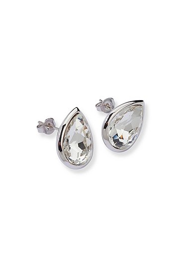 mayfair by Peter Hahn - Earrings with drop-shaped crystal