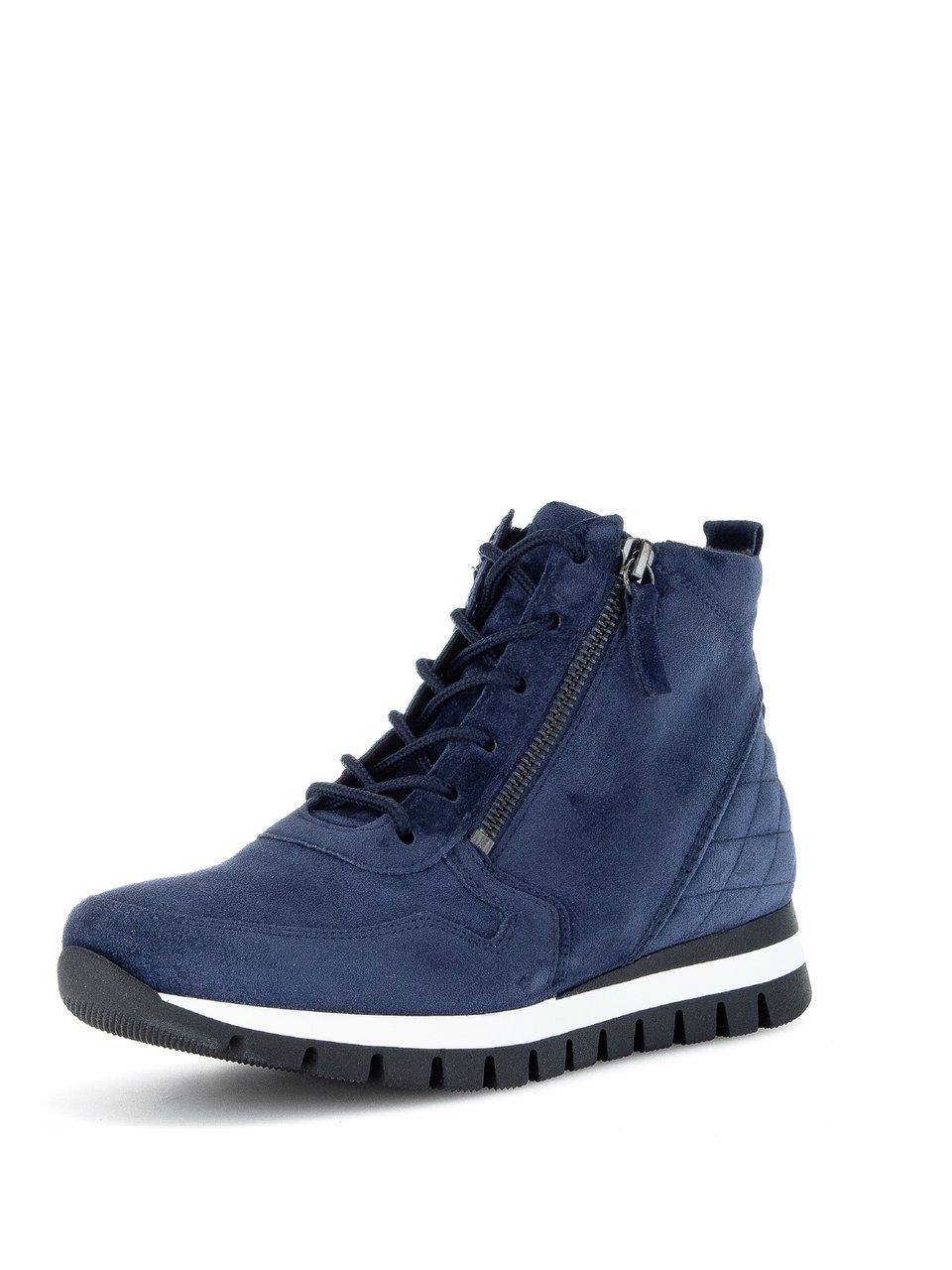 Enkelhoge sneakers sleehak Van Gabor Comfort blauw