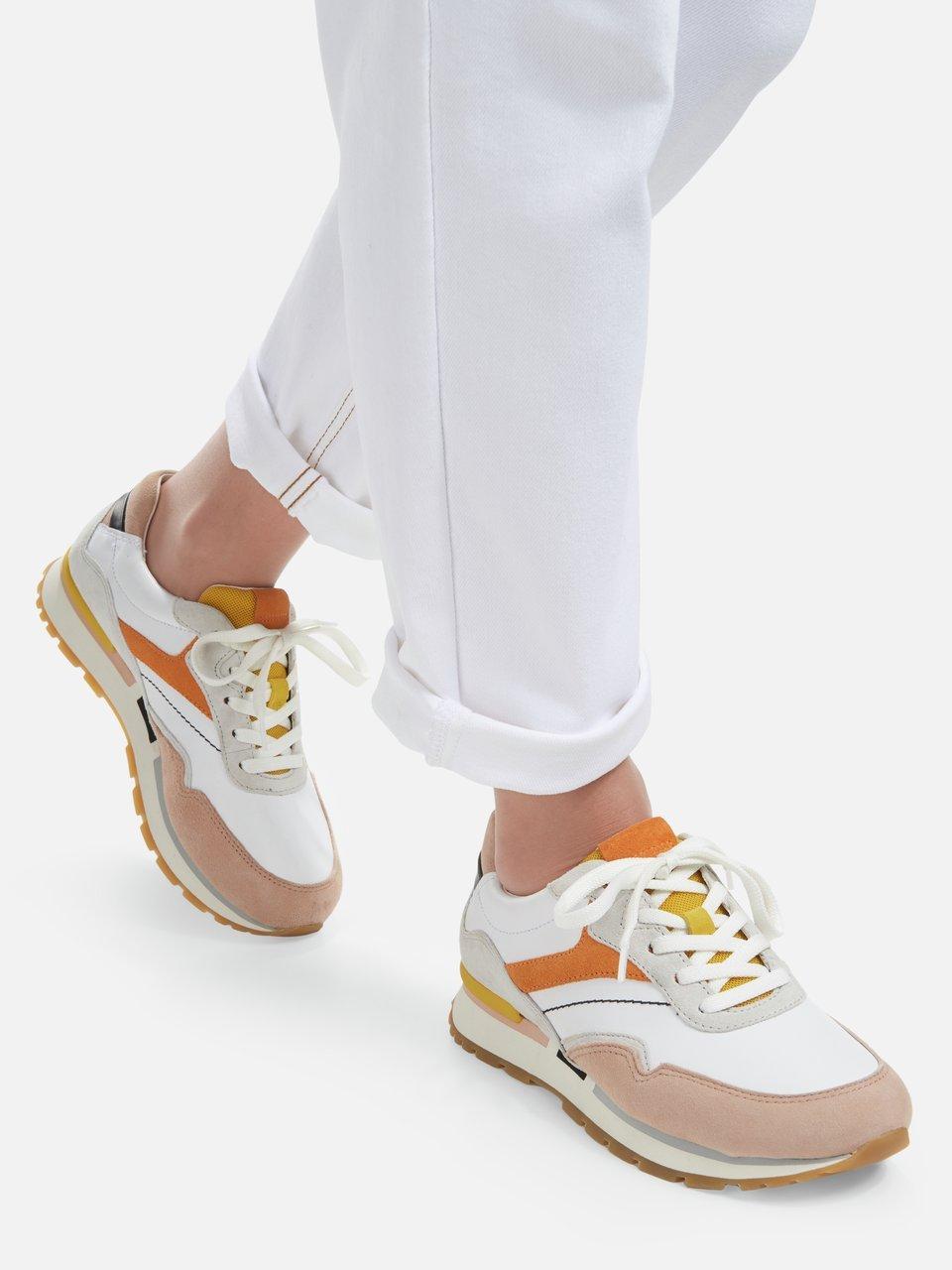 Neerduwen overal schaal Gabor Comfort - Sneakers van kalfsnappa en suède - wit/multicolour