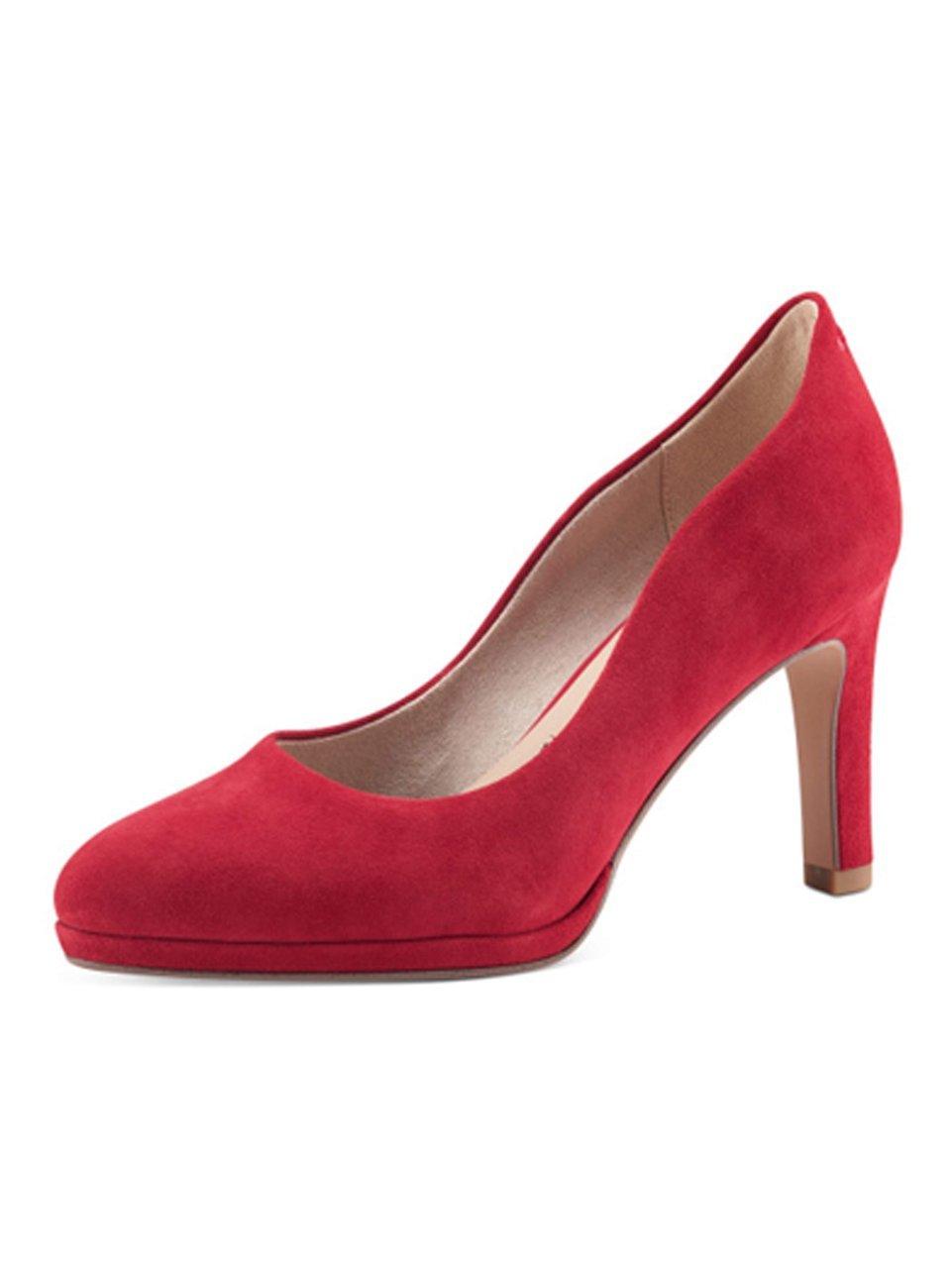 Tamaris Pumps rood Imitatiesuede - Dames - Maat 39