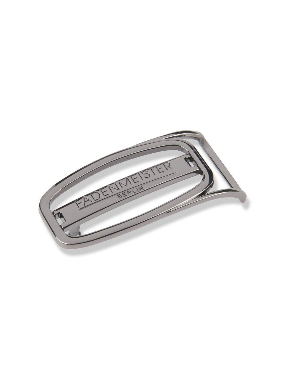 Image of Belt buckle made of metal Fadenmeister Berlin grey