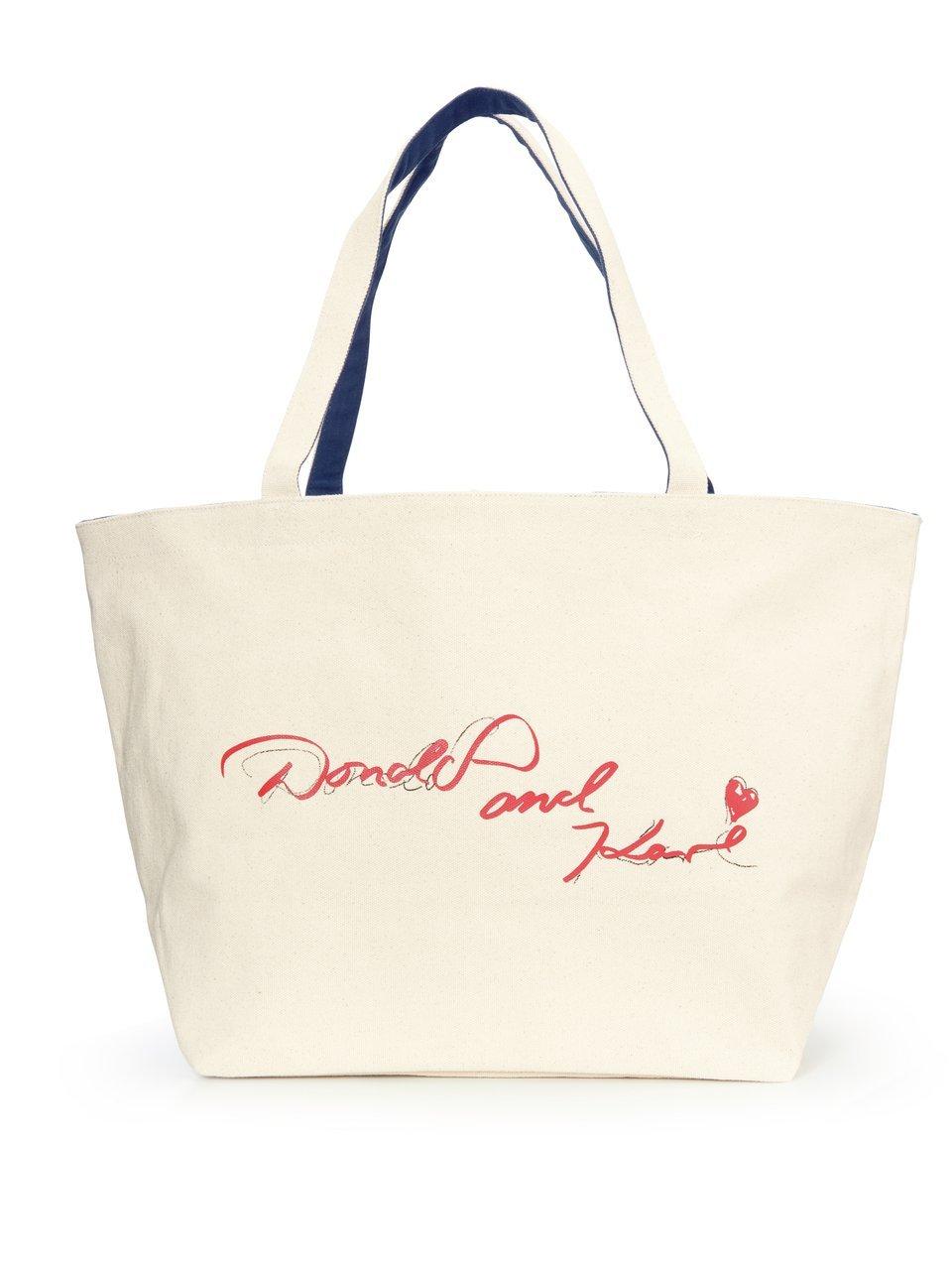 Tweezijdig te gebruiken shopper Van Karl Lagerfeld beige