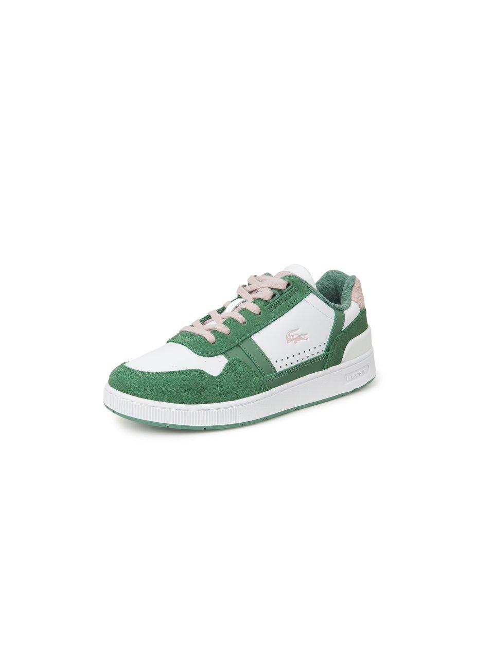 Lacoste T-Clip Dames Sneakers - Wit/Groen/Roze - Maat 41