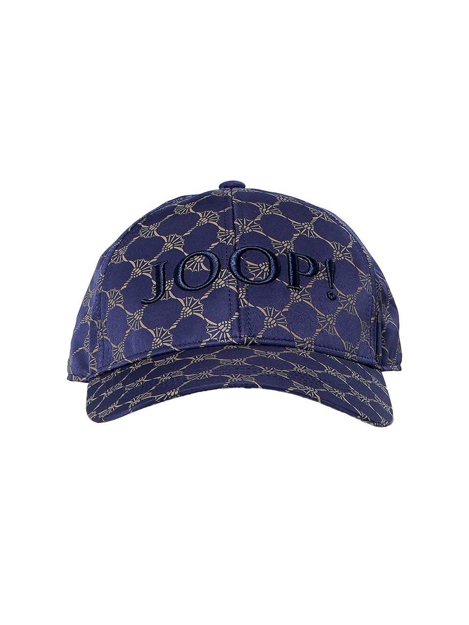 Cap logoprint Van Joop! blauw