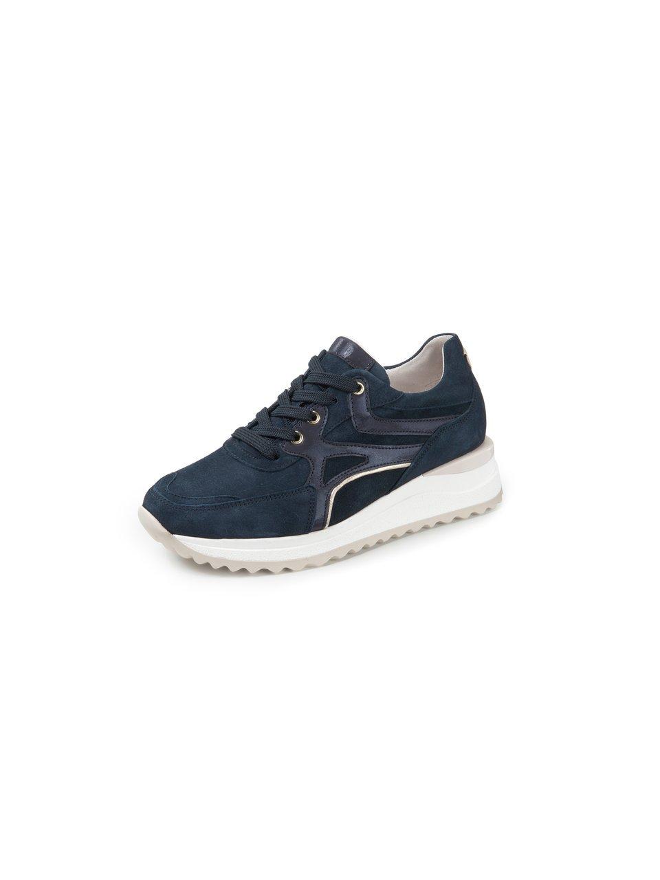 Sneakers geitennubuck Van Gabor Comfort blauw