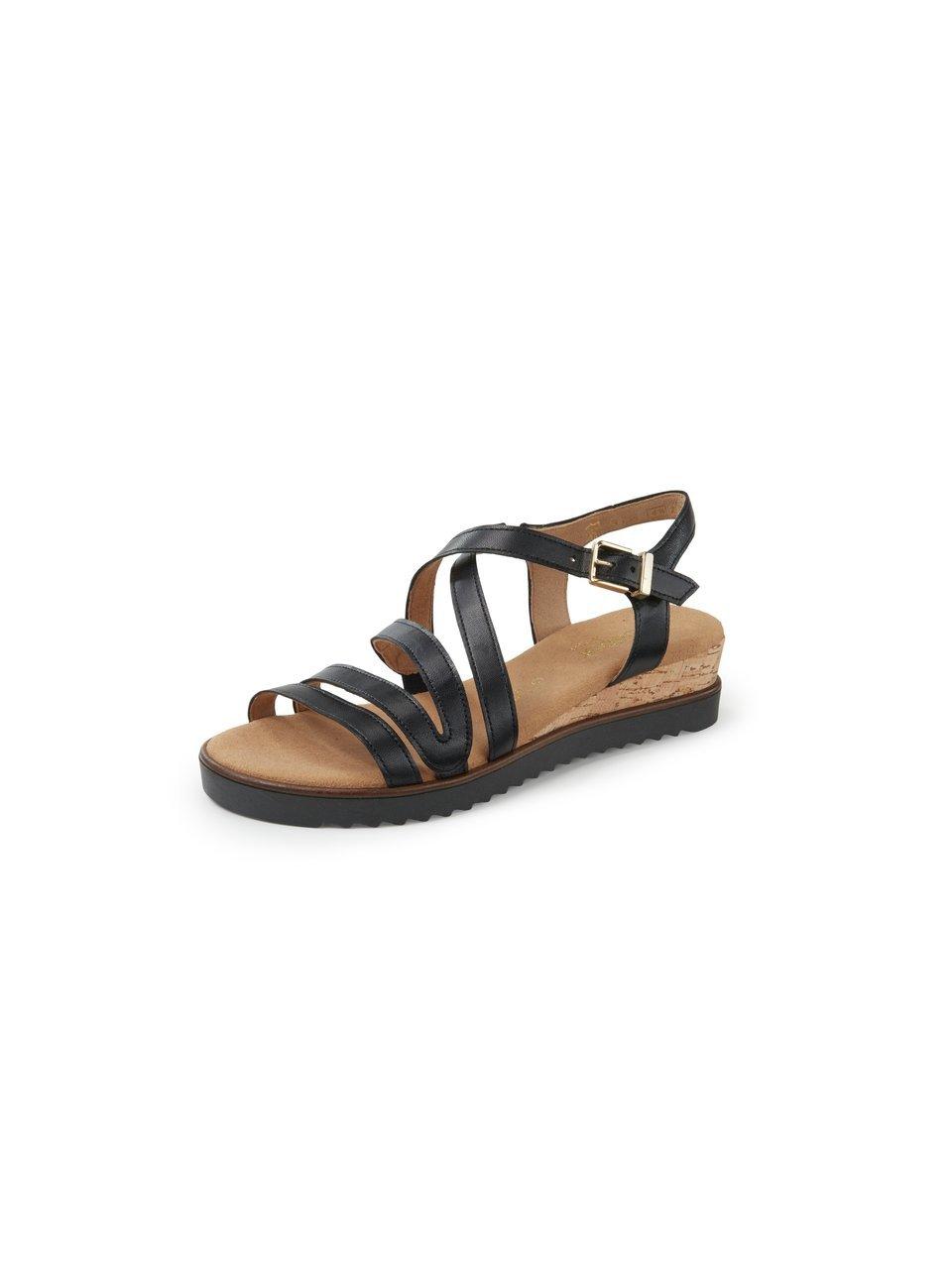 Sandalen schaapsnappaleer Van Gabor Comfort zwart