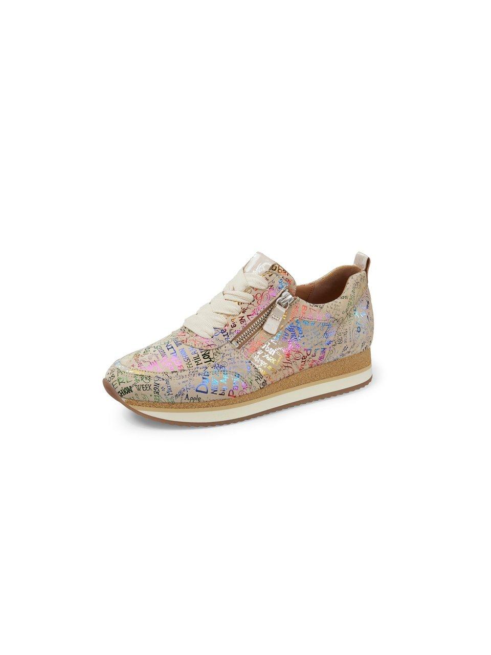 Kabelbane tempo overholdelse Gabor - Sneakers in calf suede leather - beige/multicoloured