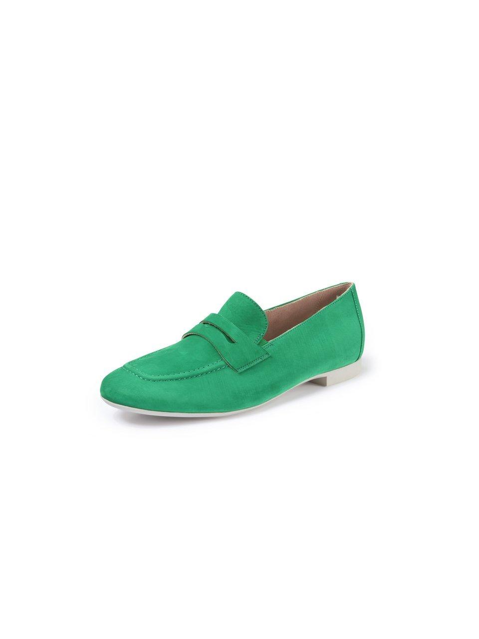 nubuck slip on loafers