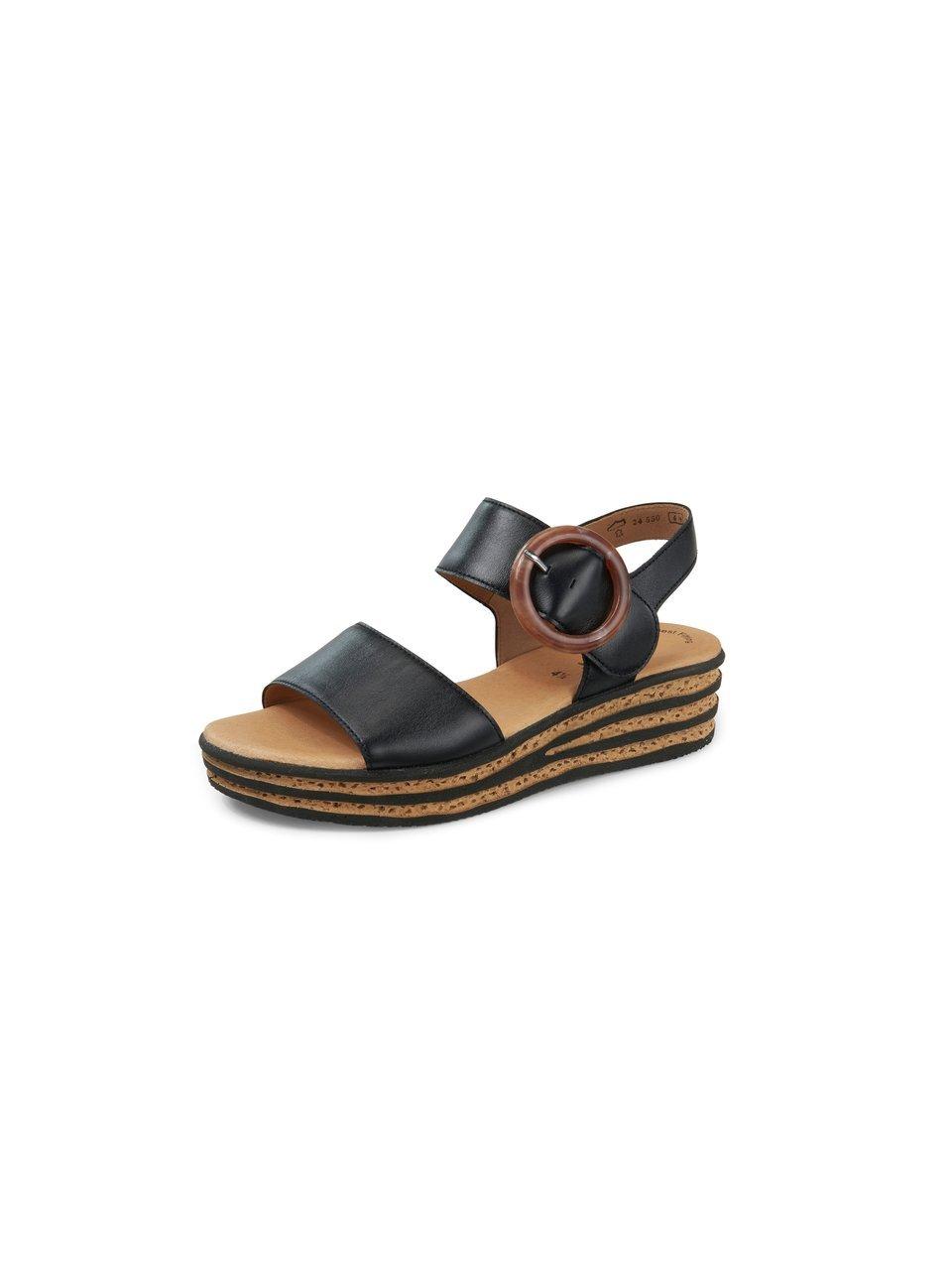 Gabor | 24.550 | Dames platform sandaal | Zwart | maat 4 /37