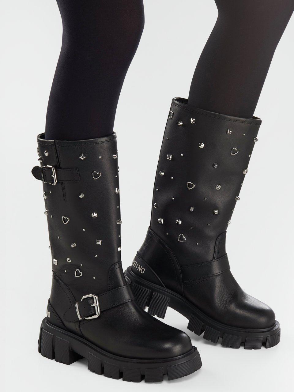 stiefel love moschino