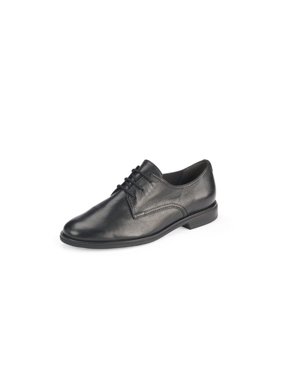 Tamaris Les derbies en cuir nappa souple noir