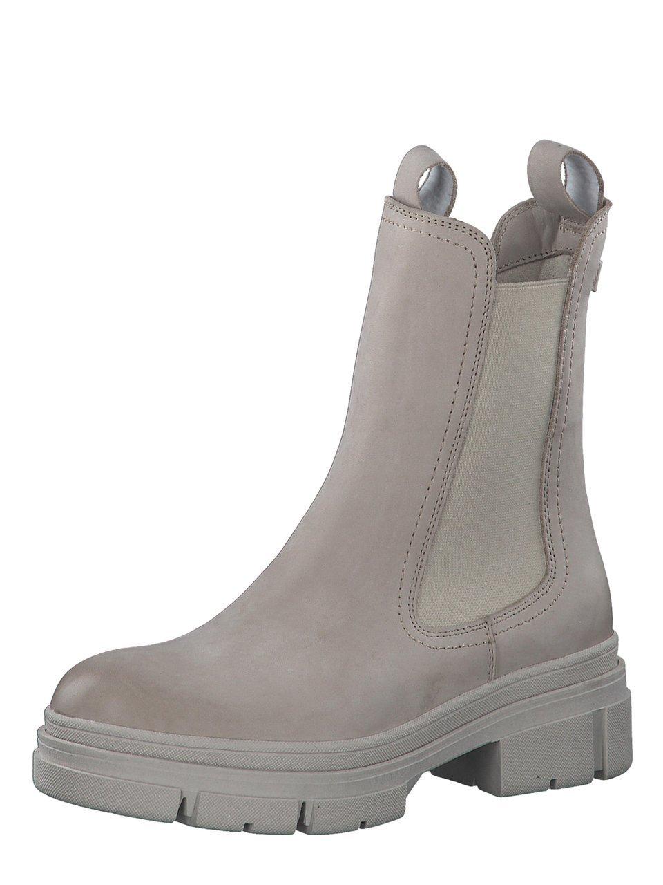 Chelsea-laarsjes Van Tamaris beige