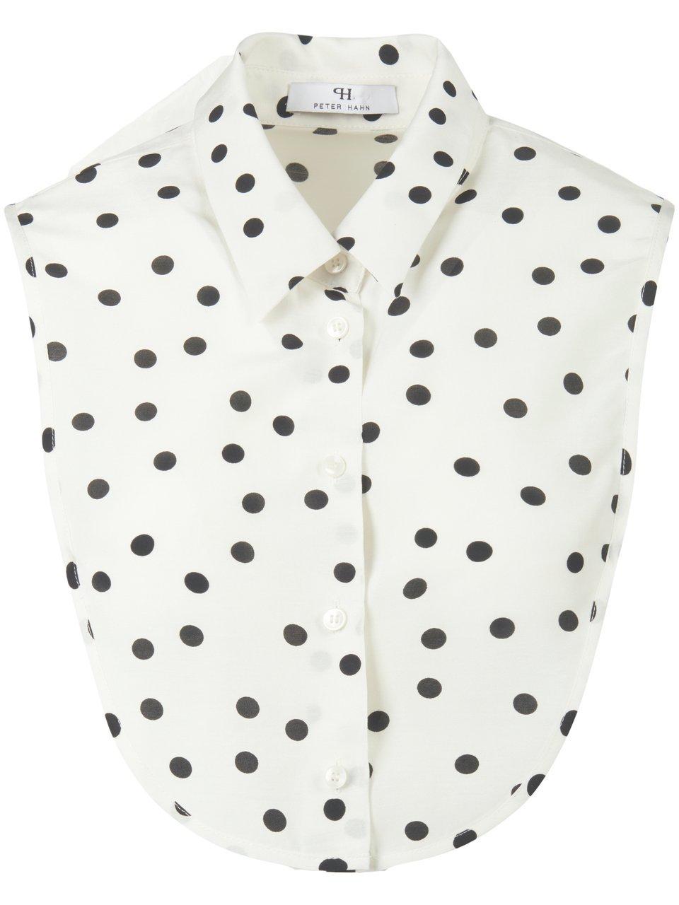 Image of False collar polka dot pattern Peter Hahn white