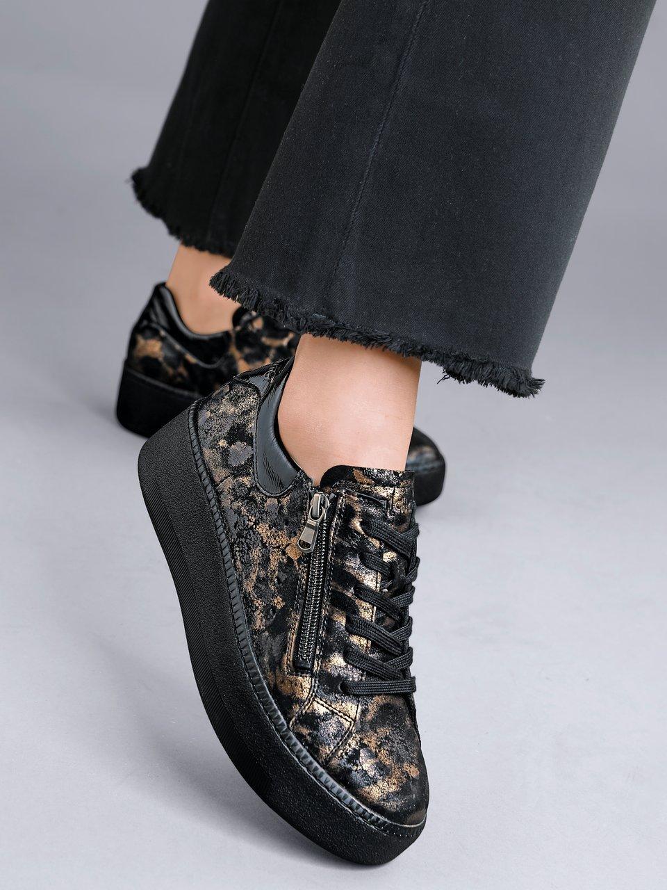 Waldläufer - Les sneakers à plateau en cuir nubuck de vachette