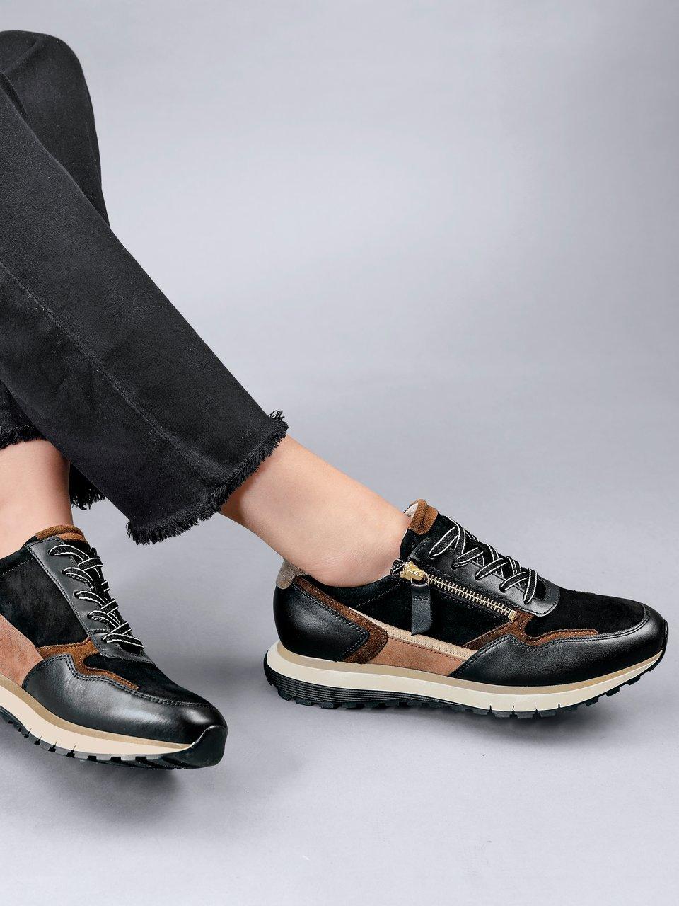 Gabor Comfort - Sneakers met leren binnenwerk zwart/bruin