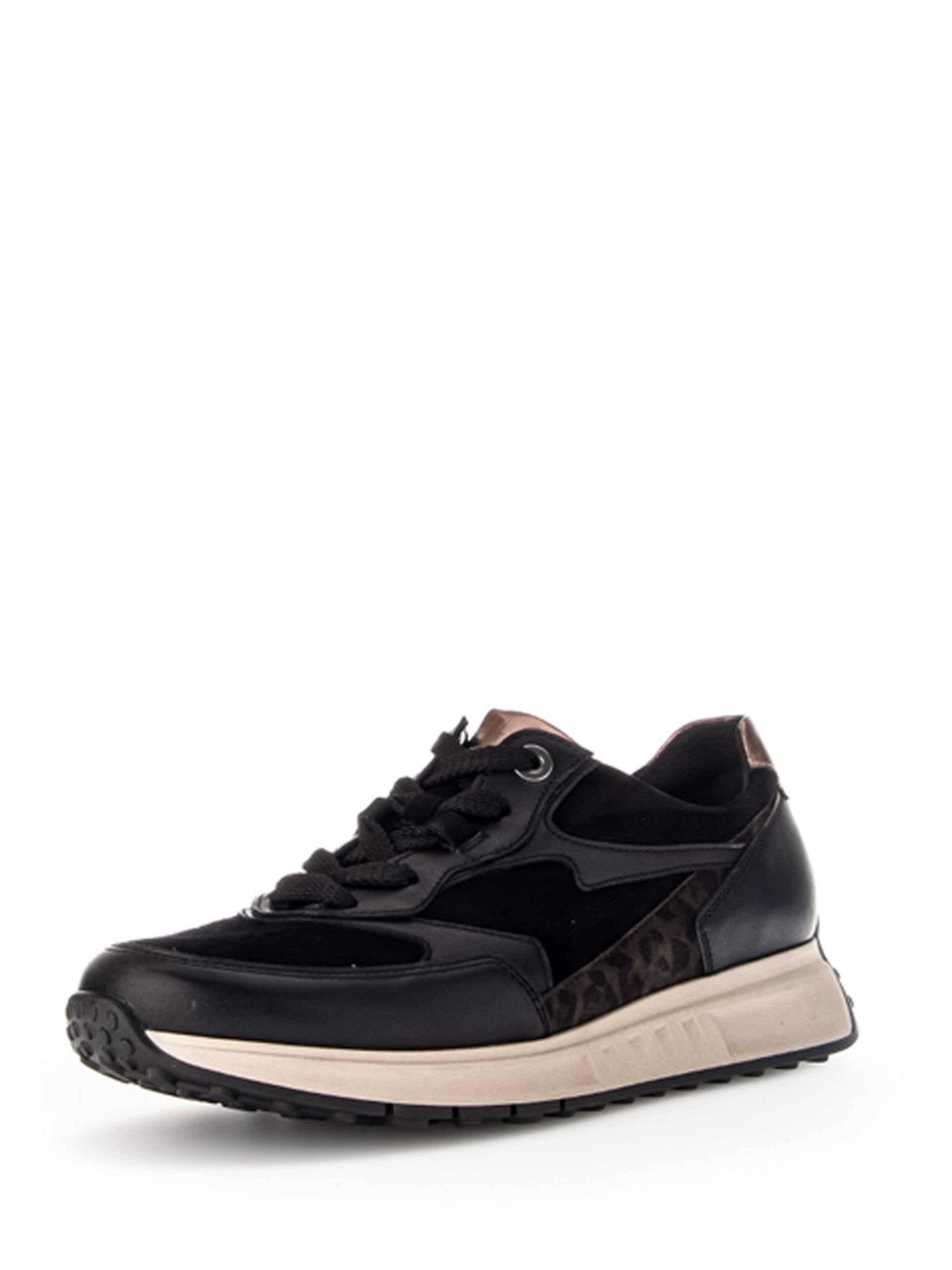 Sneakers luipaarddetails Van Gabor Comfort zwart