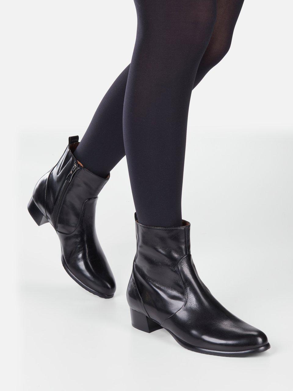 EVERYBODY Les bottines en cuir nappa de veau noir