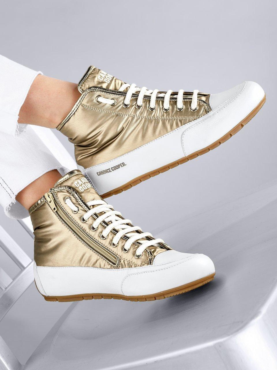 - Ankelhøje sneakers Plus Bord - Guld/hvid