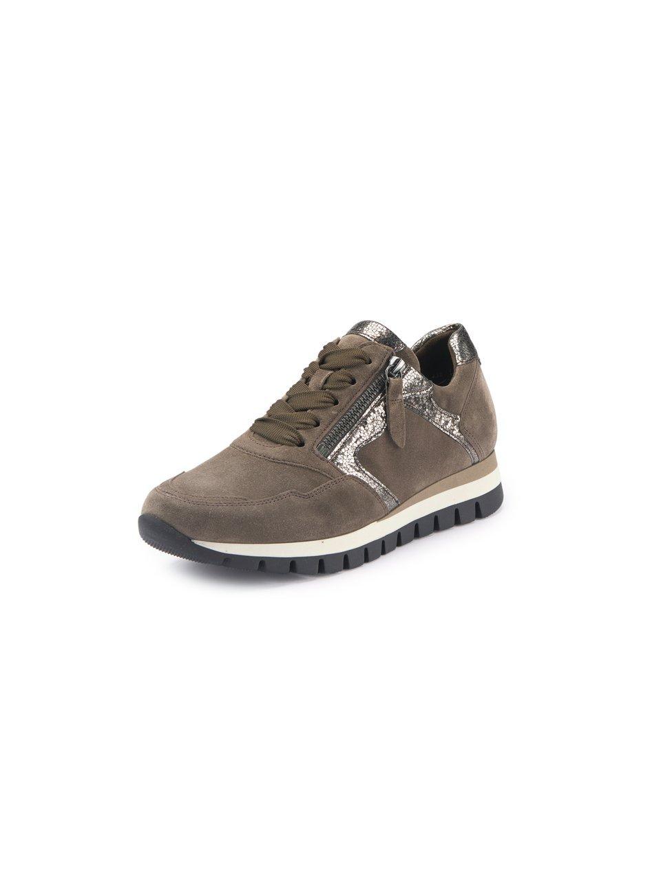 Sneakers kalfssuèdeleer Van Gabor Comfort beige