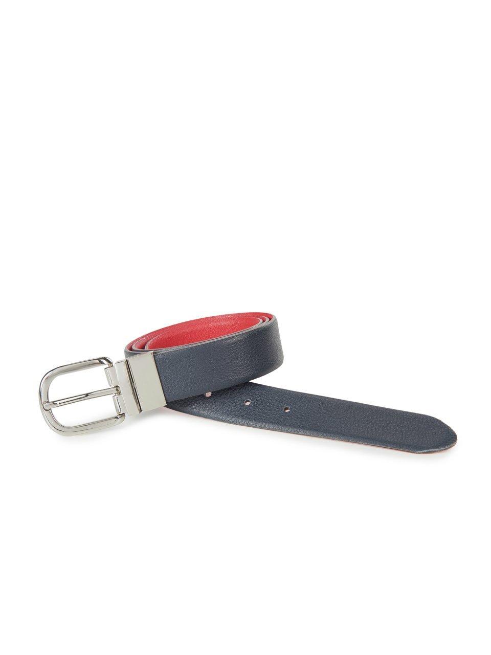 Image of Reversible belt made of leather Peter Hahn blue