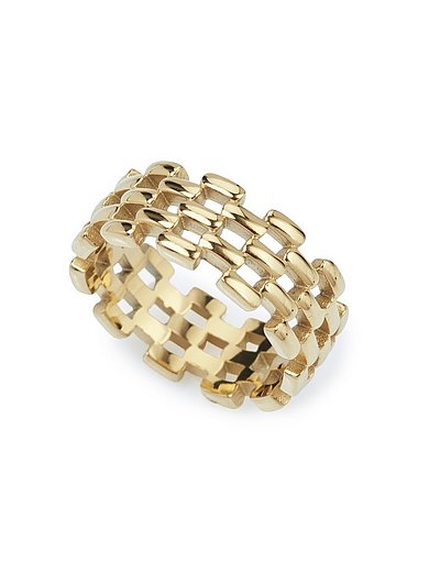 Leonardo Jewels - Ring Milanese i rustfrit stål Guld