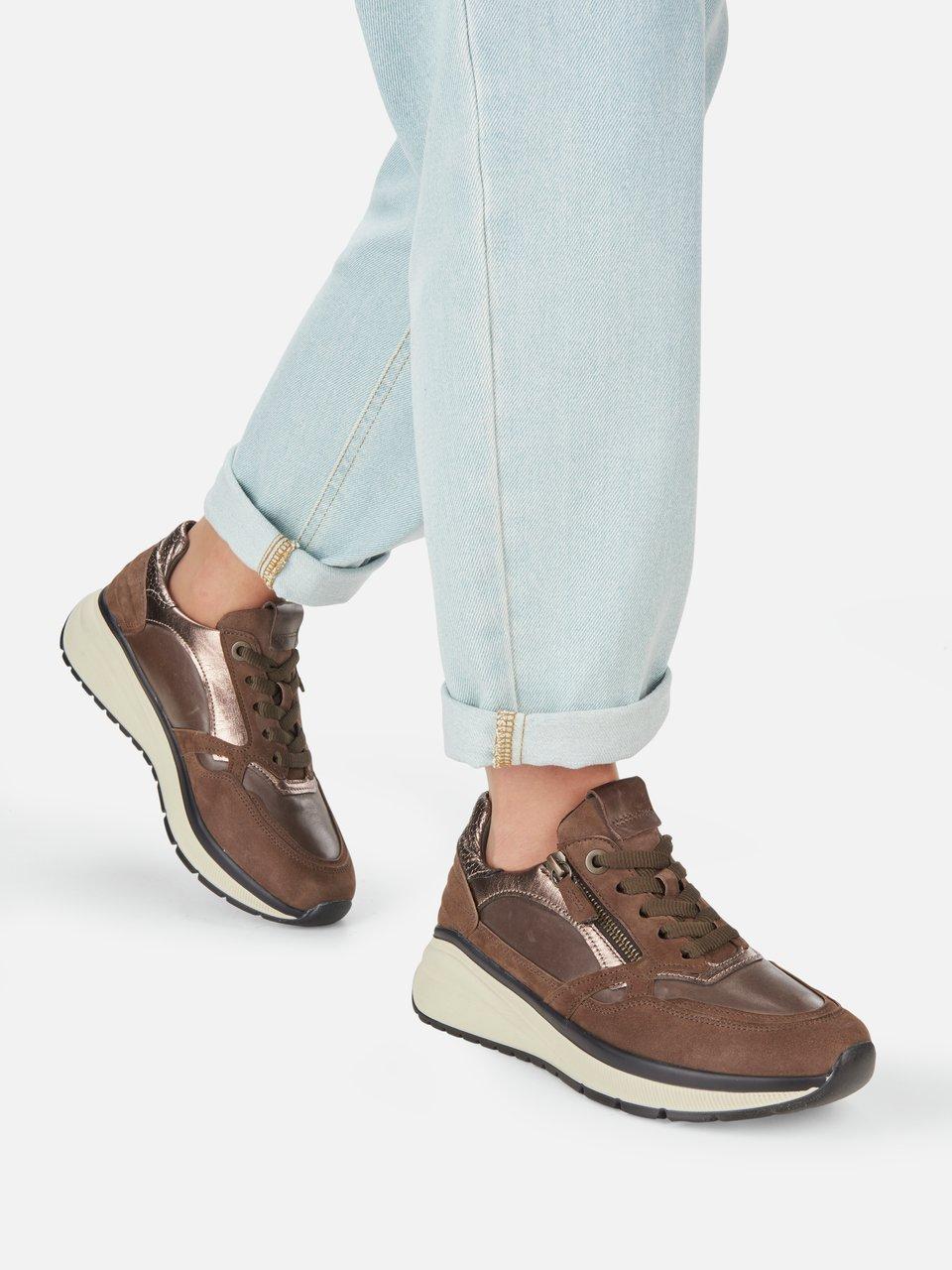 Gabor Comfort - Les sneakers en cuir nubuck de veau et cuir nappa