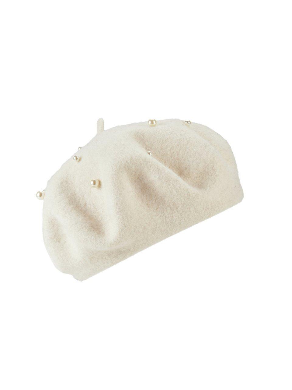 Image of Beret in 100% wool Uta Raasch white