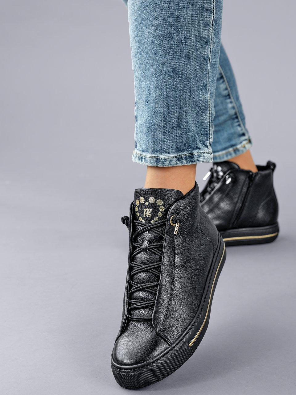 Paul Green - Les sneakers montants en cuir nappa de veau