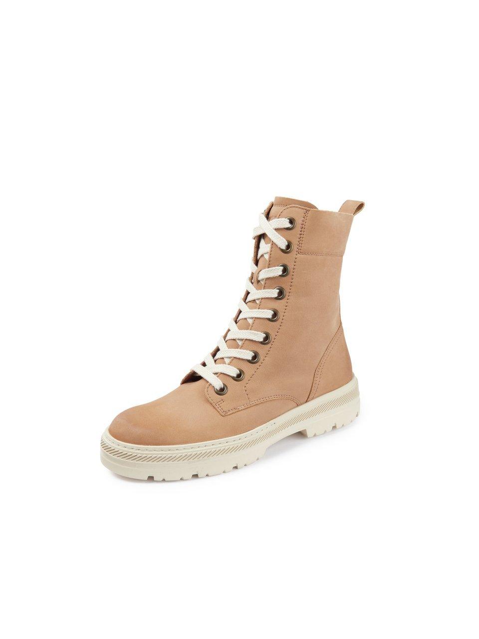 Paul Green Lace up ankle boots with zip sand