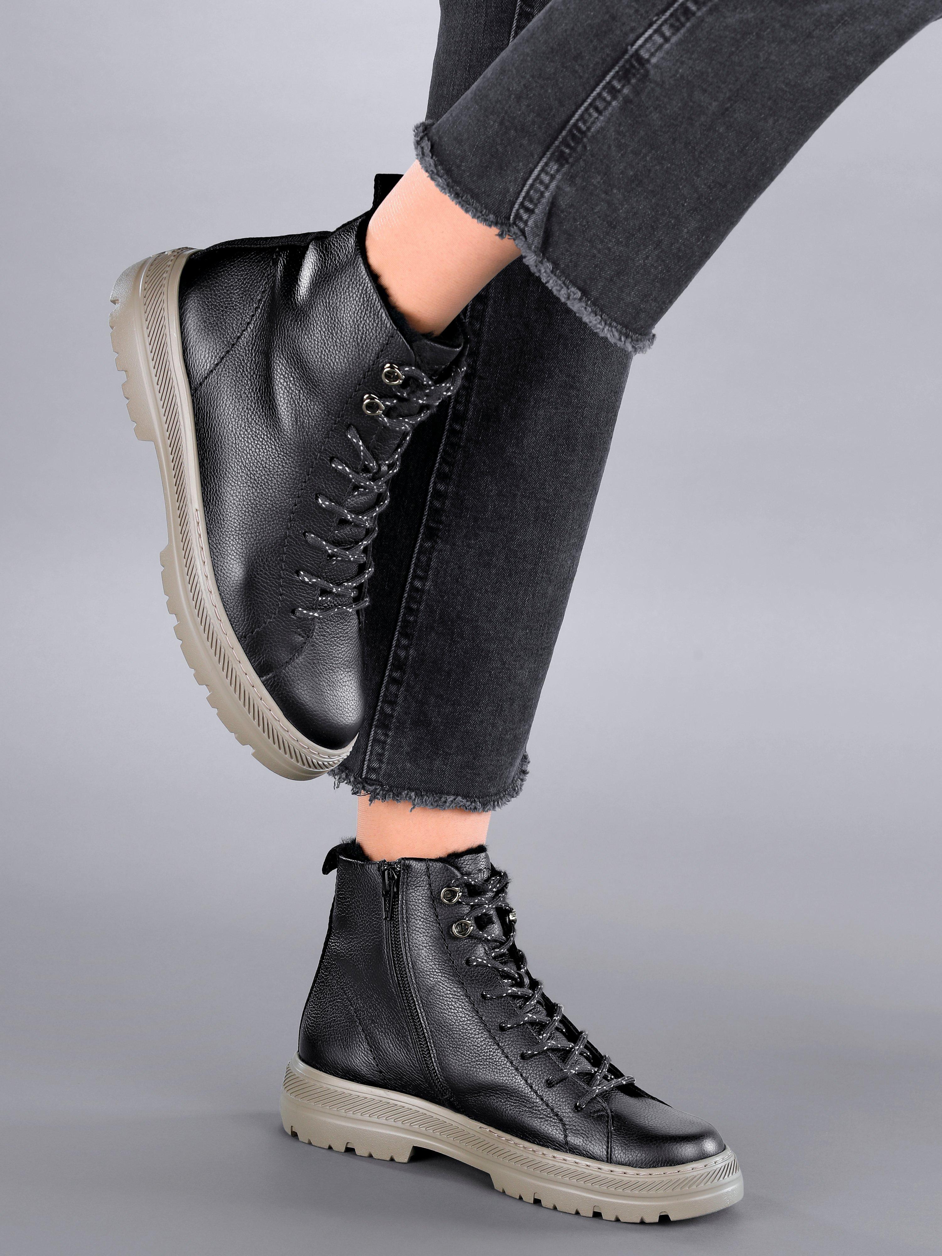 Bottines Paul Green Munich En Cuir Marron - Taille US 7 Femme - Portées Une Seule Fois, état Excellent