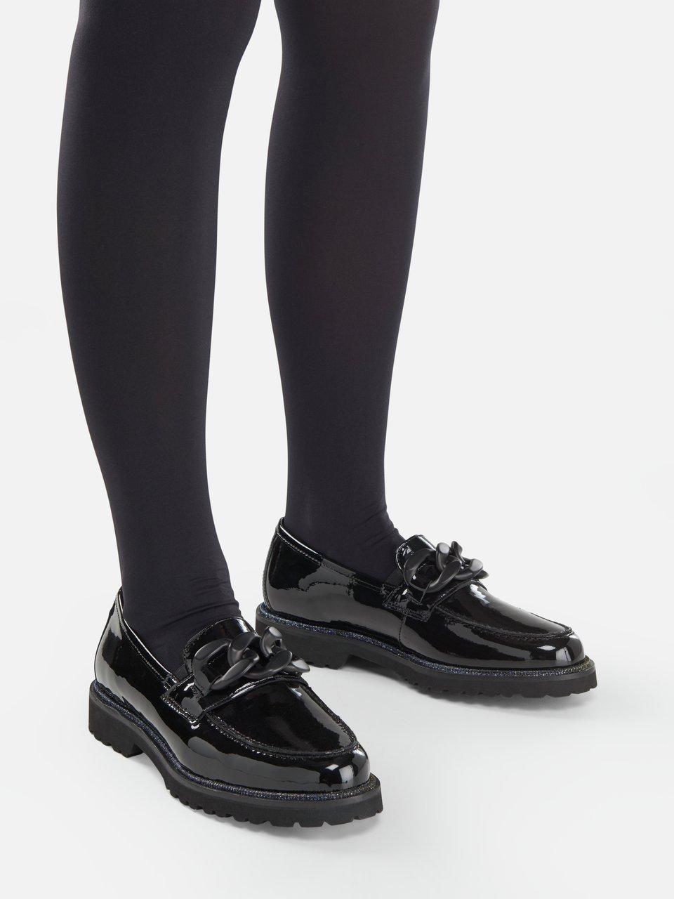 Sioux - Les mocassins en cuir de veau verni