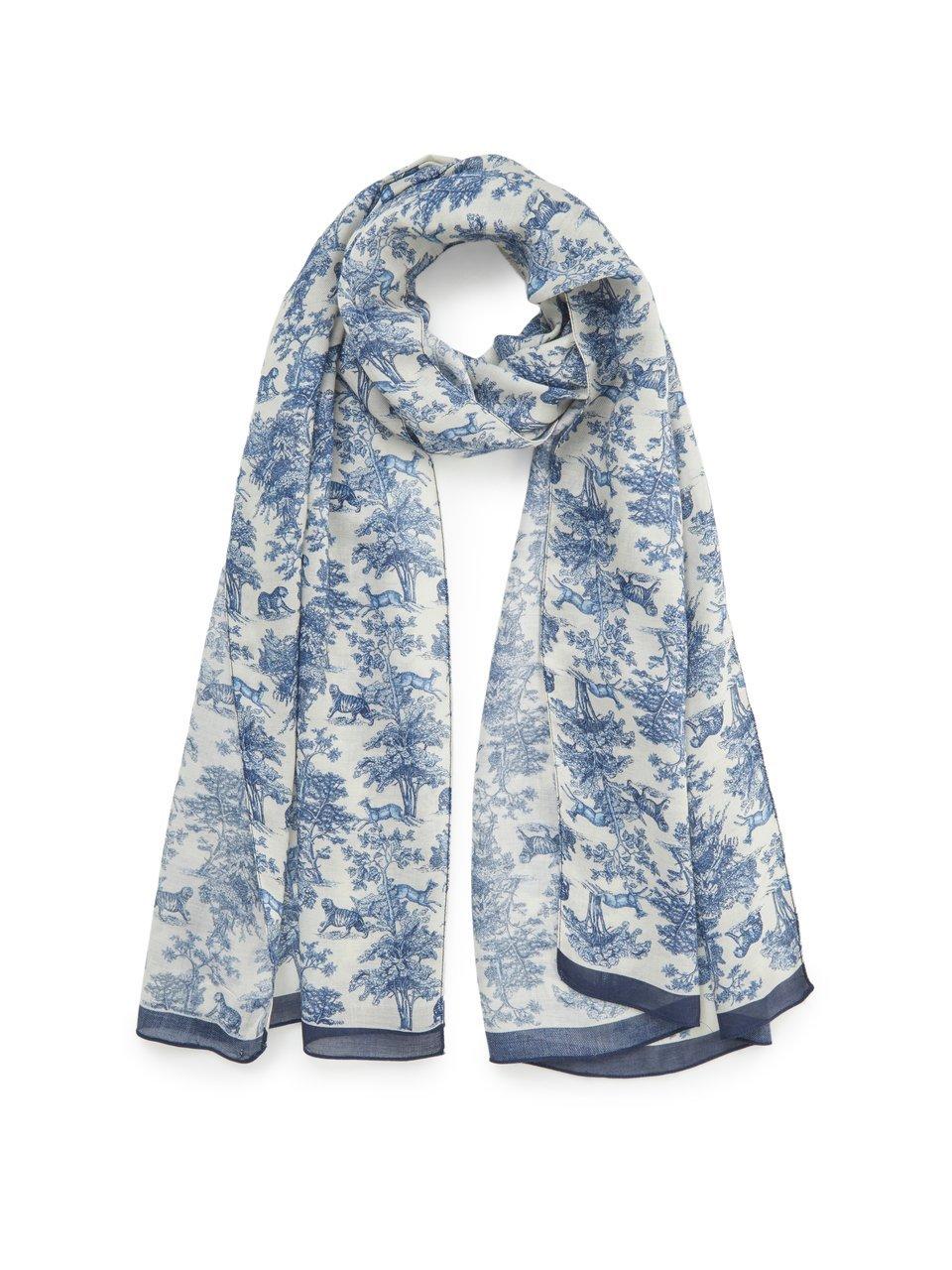 Image of Scarf wildlife print Uta Raasch blue