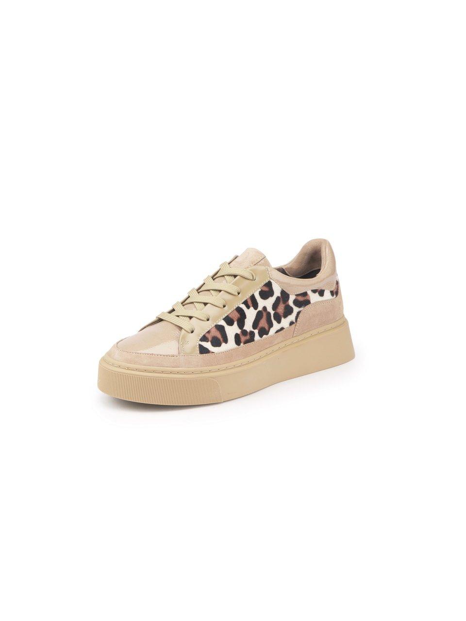 Sneakers lamslakleer suèdeleer Van Softwaves beige