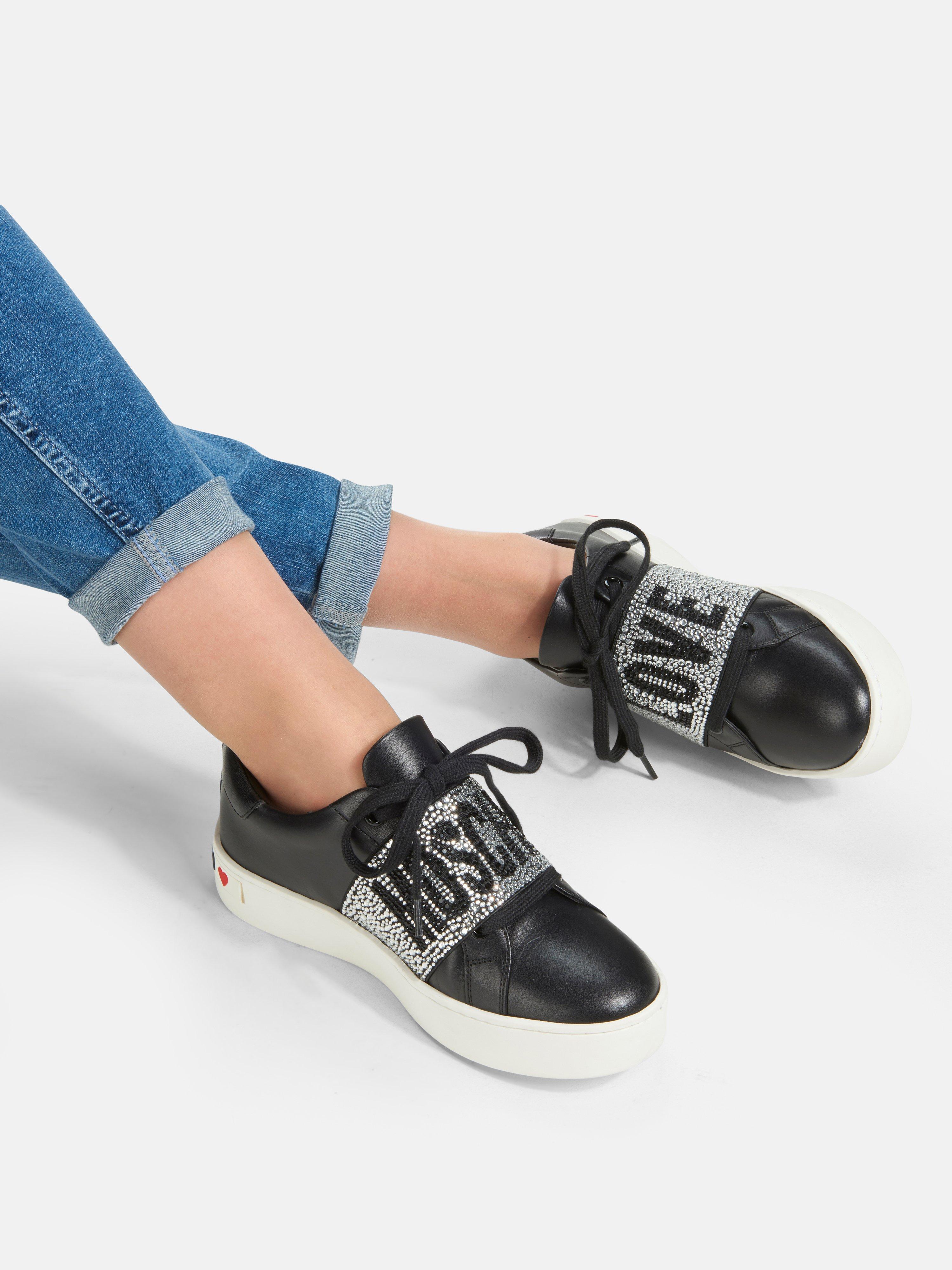 Strippen Levendig duim Love Moschino - Sneakers - zwart