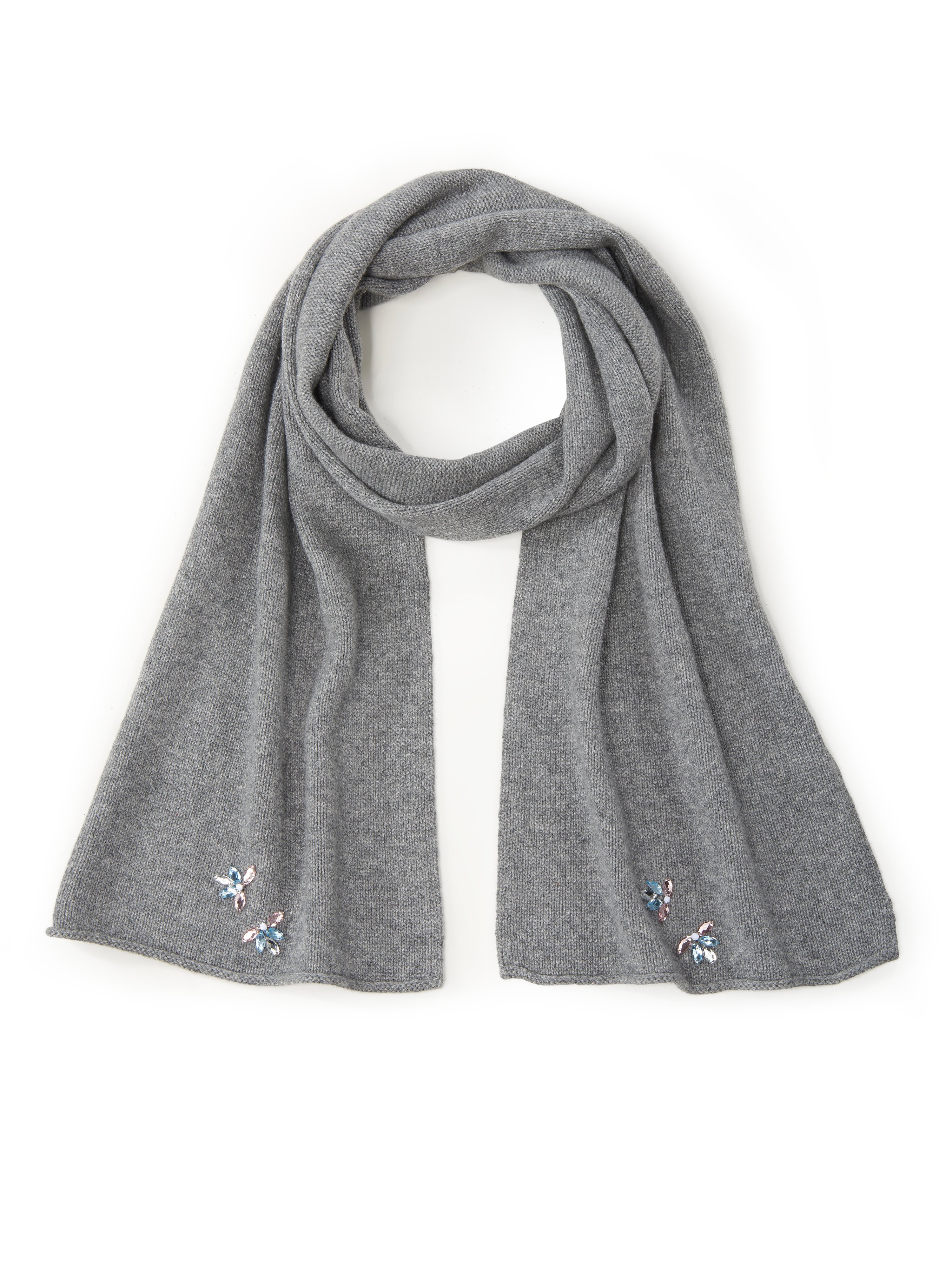 Scarf in 100% cashmere Peter Hahn Cashmere grey