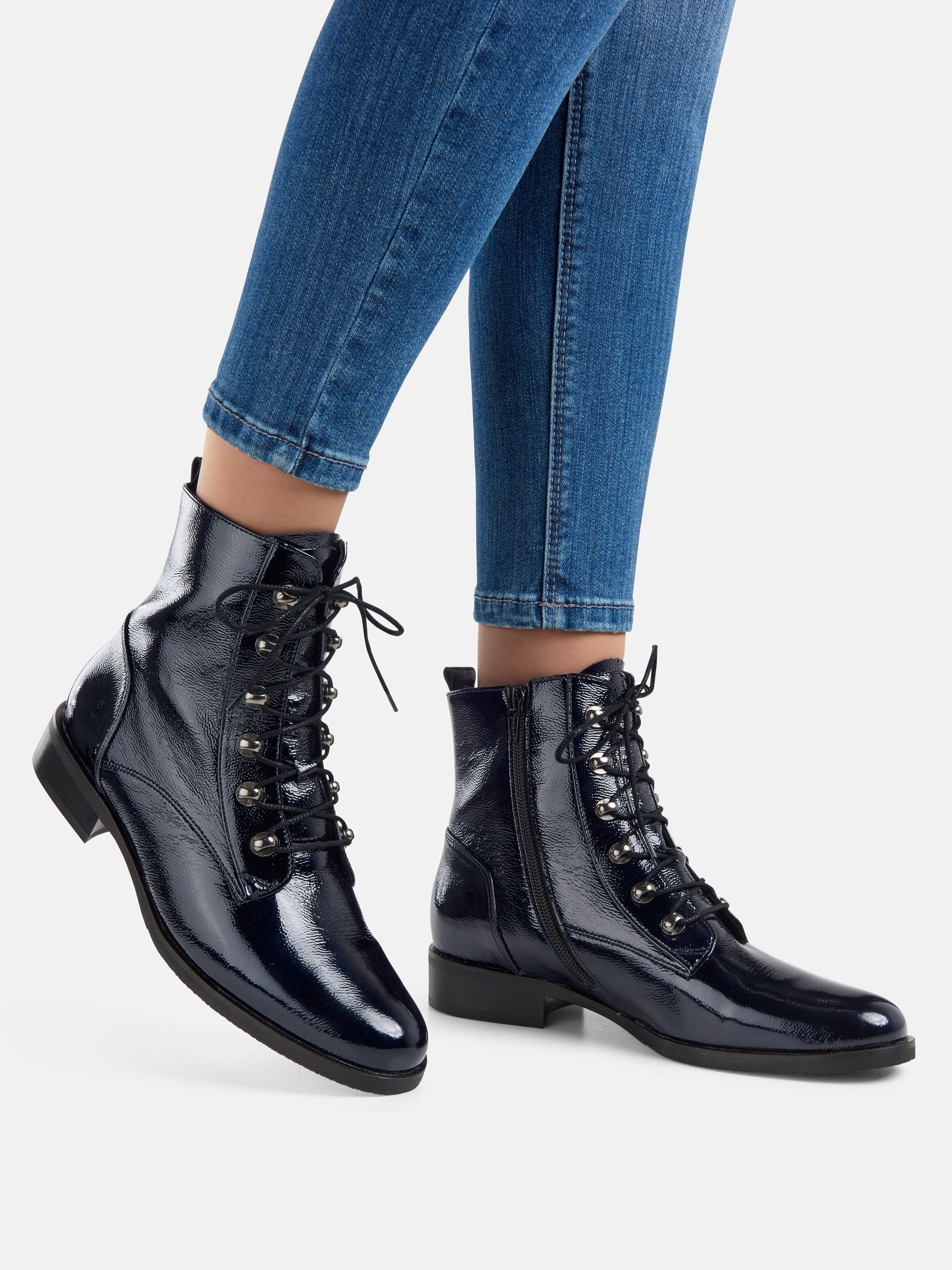 gabor navy ankle boots