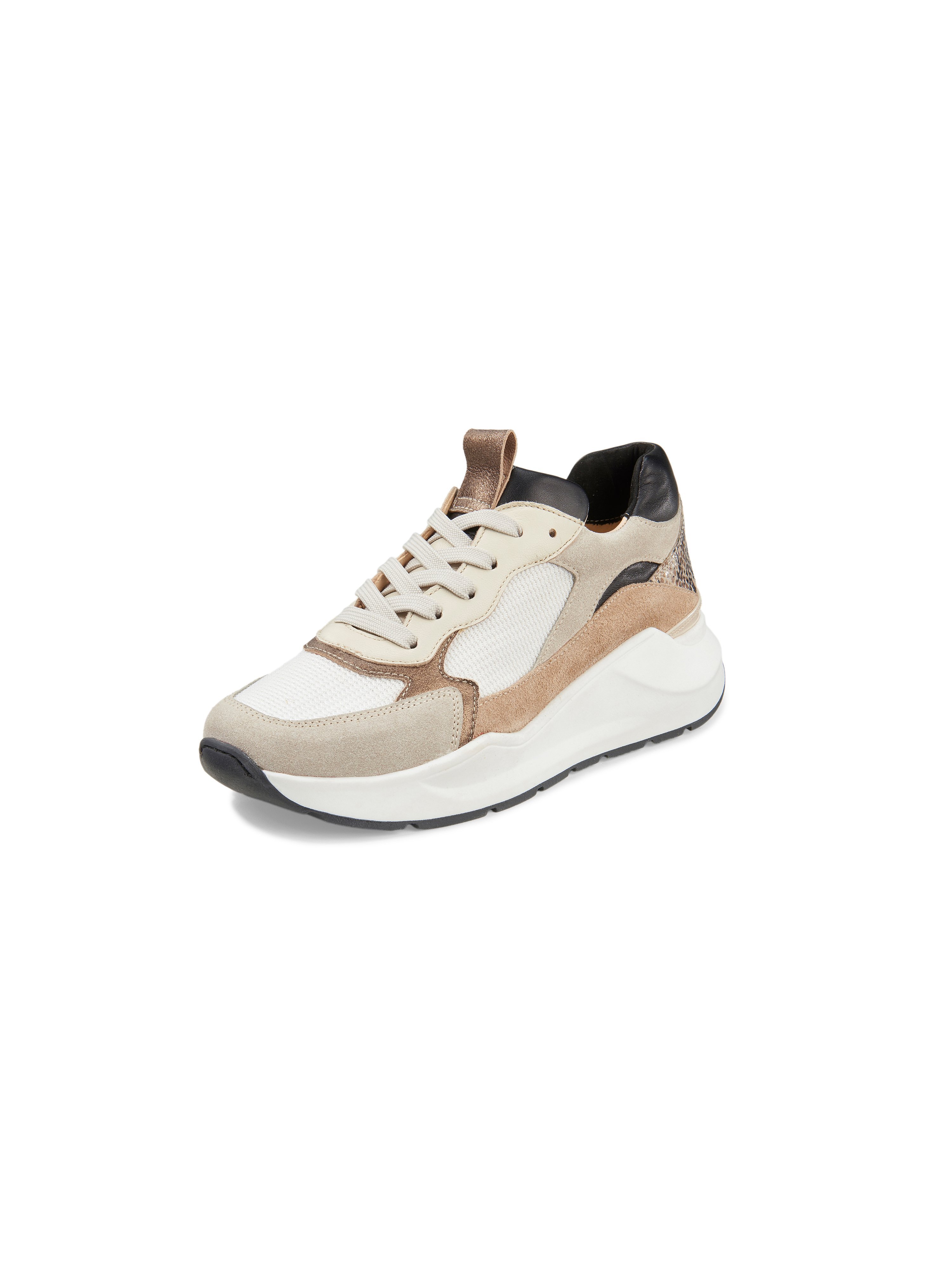 Les sneakers à plateforme cuir nappa  Softwaves beige taille 39,5