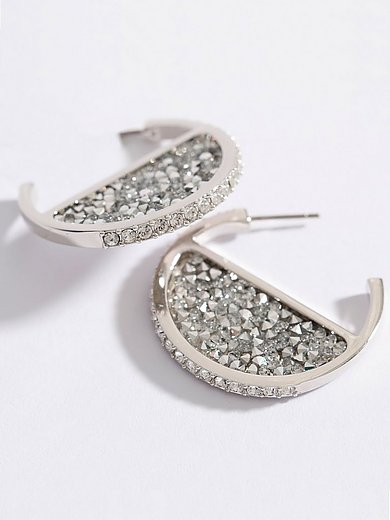 Uta Raasch - Stud earrings in rhodium-plated design