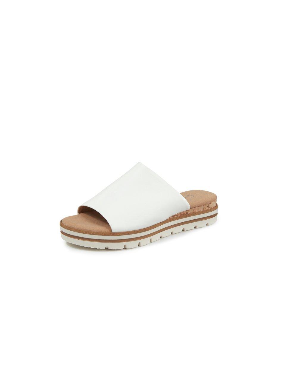 Leren slippers Van Gabor Comfort wit