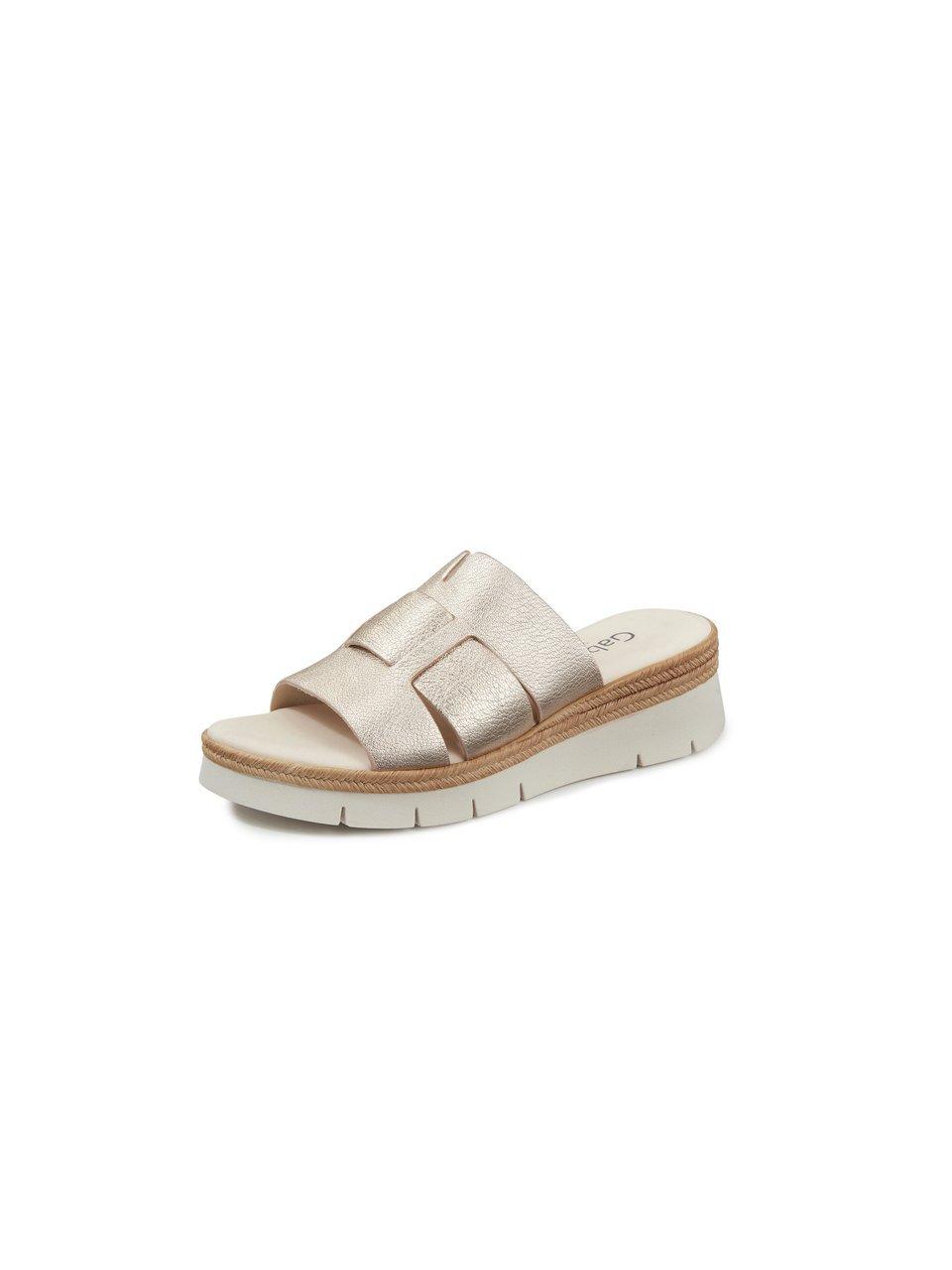 Gabor Comfort - Leren slippers met plateauzool