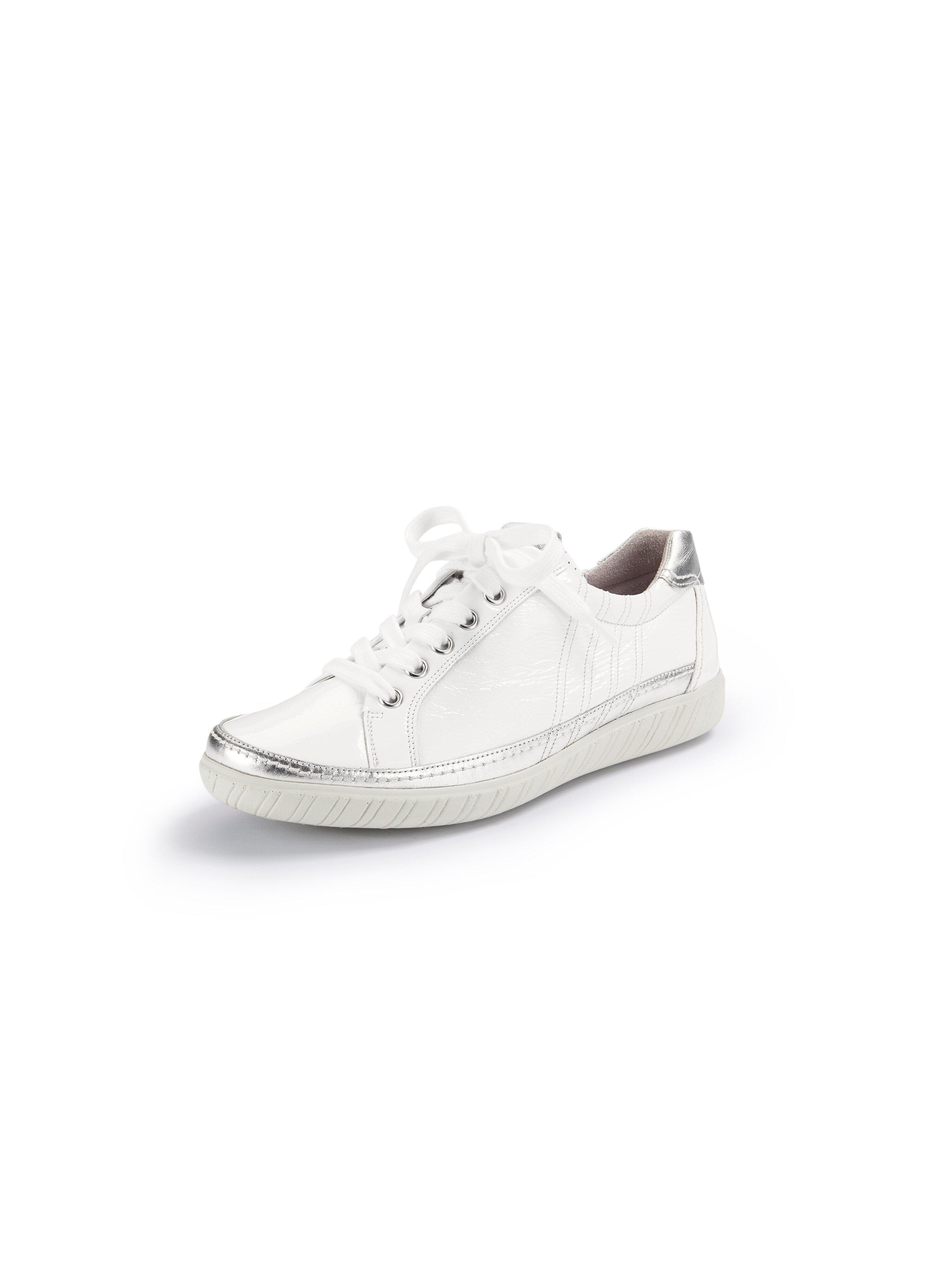Sneakers leer Opti Fit-voetbed Van Gabor Comfort wit